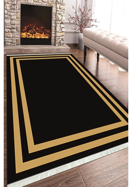 Baskılı Modern Desenli Kaymaz Tabanlı Yıkanabilir Şık Salon Halısı Mutfak Halısı ve Yolluk NH-HT-537