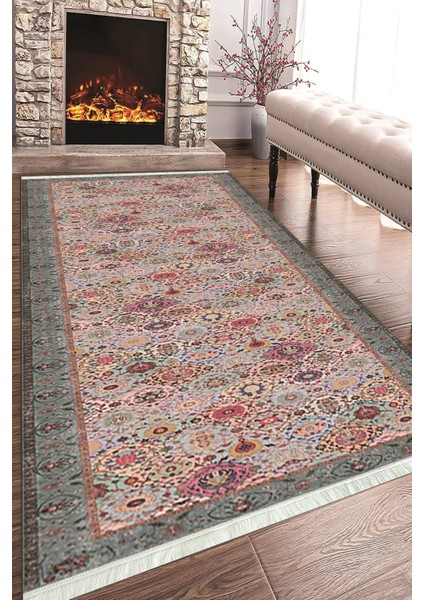 Baskılı Modern Desenli Kaymaz Tabanlı Yıkanabilir Şık Salon Halısı Mutfak Halısı ve Yolluk NH-HT-678