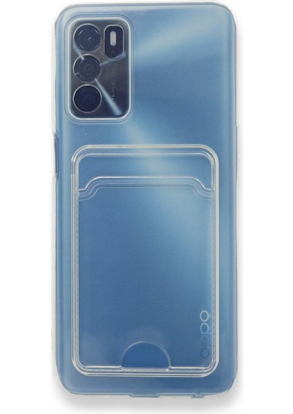 Oppo A54 CPH2239 Kılıf Silikon Şeffaf Kredi Kartlık Bölmeli Antişok Dört Köşe Darbe Korumalı fiyatları