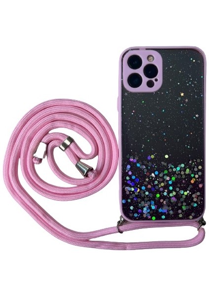Xiaomi Redmi Note 10 Pro Kılıf Simli Boyuna Asmalı Ipli Kamera Korumalı Kapak