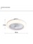 Fanlı Ev Tavan Lambası, Ultra-Ince Fan Lambası, Nordic Modern Basit Lamba, 220 V 2.4g Promise (Yurt Dışından) 2