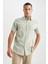 Regular Fit Polo Yaka Kısa Kollu %100 Pamuk Gömlek M9432AZ22SP 1