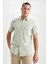 Regular Fit Polo Yaka Kısa Kollu %100 Pamuk Gömlek M9432AZ22SP 3
