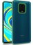 Xiaomi Redmi Note 9 Pro Kapak Metal Kamera Korumalı Arkası Şeffaf Silikon Kılıf - Yeşil 1