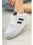 Unisex Garantili Anatomik Hafif Esnek Sağlam Sneaker Spor Ayakkabı CNS.176 Beyaz Siyah 4