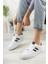 Unisex Garantili Anatomik Hafif Esnek Sağlam Sneaker Spor Ayakkabı CNS.176 Beyaz Siyah 5