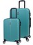 2'li Valiz Seti Büyük Boy - Kabin Boy Turkuaz 1020 1