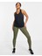 One Performance Training Dri-Fit Leggings Toparlayıcı Iç Cepli Haki Yeşil Tayt 1