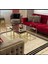 Kare Pizza Tamperli Cam 4+1 Zigon Sehpa Set 3