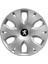 Peugeot 206 15 Inç Jant Kapağı Amblemli Gri 4'lü Set 141 2