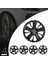 Fiat Punto Evo 15 Inç Uyumlu Jant Kapağı Amblemli Piano Black 4'lü Takım 215 3