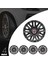 Tofaş Şahin 14 Inç Jant Kapağı Amblemli Piano Black 4'lü Set 208 3