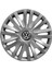 Volkswagen Polo 15 Inç Jant Kapağı Amblemli Gri 4'lü Set 124 2