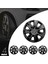 Volkswagen Polo 13 Inç Uyumlu Jant Kapağı Amblemli Piano Black 4 Adet 1 Takım 204 3