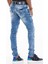 CD505 Desenli Dikişli Skinny Fit Mavi Erkek Jeans 5