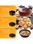 9 Adet Yui / Xiaomi / Philips / Kumtel Uyumlu 6 Inç Air Fryer Aksesuar Seti - Siyah (Yurt Dışından) 3