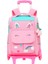 Unicorn Formunda Cepli Tekerlekli Çekçekli Sırt Çantası - Pembe (Yurt Dışından) 1
