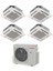 A++ 36000 BTU 1 Dış + 4 İç Ünite 12000 + 12000 + 12000 + 12000 BTU Multi Inverter Klima 1