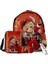 Takım Genshin Darbe Satchel Anime 3D Baskı Okul Çantası Casual Sırt Çantası Messenger Çanta ve Kalem Çantası (Yurt Dışından) 1