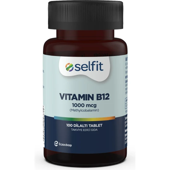 Selfit Vitamin B12 1000 Mcg 100 Dilaltı Tablet