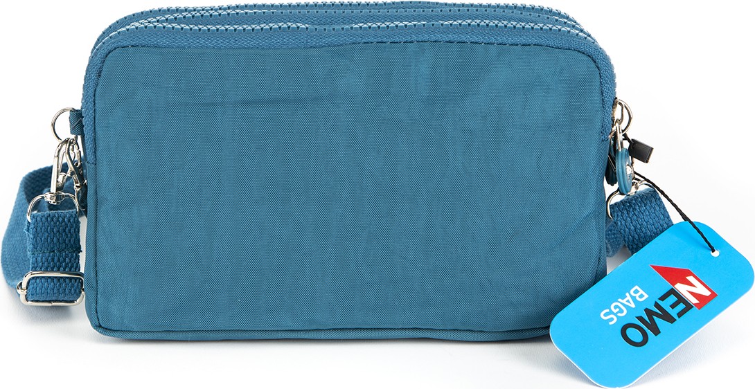 Nemo Bags Turkuaz Kadın Büyük Cüzdan Su Geçirmez 4 Gözlü Bileklikli ve Askılı (1.30CM) 20X12CM görsel 3