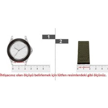 Ezgi Elektronik Bizon Deri Saat Kayişi 24MM Taba Saat Kordonu Kroko Dikişli Kolça