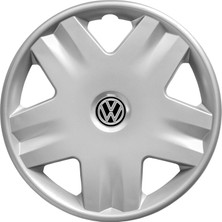 Whigor Volkswagen Polo 14 Inç Jant Kapağı Amblemli Gri 4'lü Set 140