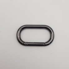 Angel Çanta Aksesuar Füme Büyük Boy Ovalize Yaylı Halka