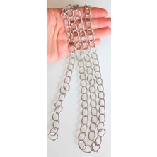 Angel Çanta Aksesuar Gümüş Renk Ince Çanta Zinciri 120 cm