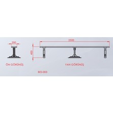 Assa Spor BES-003 Sıçrama Tahtası Besyo Model Metal Ayak