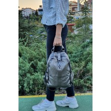 Duomino Mega Yıkama Deri Sırt Çantası/ Kol Çantası Yumuşak Deri Sırt Çantası