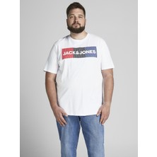 Jack & Jones Renkli Logo Baskılı Tişört-Corplogo
