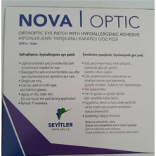 Nova Optik Göz Kapama Bandı Göz Pedi 5.6x6.9cm Çocuk 50 Adet