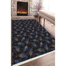 Napoli Home Baskılı Modern Desenli Kaymaz Tabanlı Yıkanabilir Şık Salon Halısı Mutfak Halısı ve Yolluk NH-HT-475