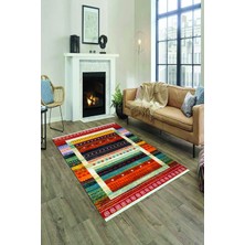 Napoli Home Dijital Baskılı Yıkanabilir Kaymaz Tabanlı Şık Salon Halısı ve Yolluk NH-HY-1051