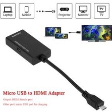 Xinhang Mikro USB HDMI Uyumlu Kablo Mikro USB 2.0 Erkek HDMI Uyumlu Kadın Adaptör Dönüştürücü Samsung Htc Lg Android Için (Yurt Dışından)