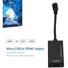 Xinhang Mikro USB HDMI Uyumlu Kablo Mikro USB 2.0 Erkek HDMI Uyumlu Kadın Adaptör Dönüştürücü Samsung Htc Lg Android Için (Yurt Dışından)