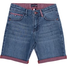U.S. Polo Assn. Erkek Çocuk Kırmızı Jean Şort 50247283-VR030