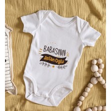Bk Kids Babasının Balıkçı Arkadaşı Tasarımlı Bebek Body Zıbın - Model 1