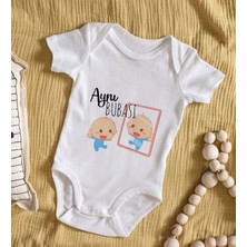 Bk Kids Aynı Bubası Tasarımlı Bebek Body Zıbın - Model 1