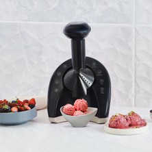 Karaca Frozen Healthy Ice Cream Machine Sağlıklı Dondurma ve Sorbe Makinesi Retro Krem