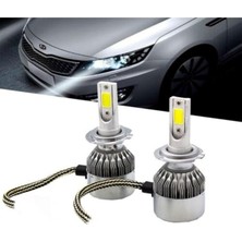 Oto h.i.t. Peugeot 307 Uzun Farlar Için Uyumlu Şimşek Etkili LED Xenon Beyaz Far Ampulü