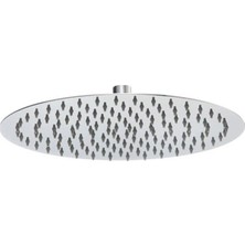 Fause Tepe Duş Başlığı Oval Slim 304 Metal Ø25 cm