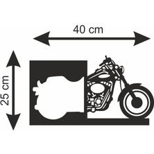 Mart Medya Reklam Motorsiklet Ahşap Dekor