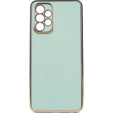 Kvy Samsung Galaxy A53 Parlak Kenarlı Bark Silikon Kılıf