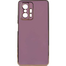 Kvy Xiaomi Mi 11T Pro 5g Parlak Kenarlı Bark Silikon Kılıf Ekran Koruyucu