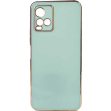 Kvy Vivo Y32 Parlak Kenarlı Bark Silikon Kılıf
