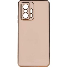 Kvy Xiaomi Mi 11T Pro 5g Parlak Kenarlı Bark Silikon Kılıf Ekran Koruyucu