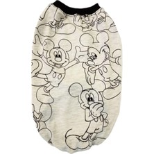 Gobo Mickey Mouse Desenli Kedi Köpek Kıyafeti Elbisesi