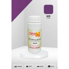 Derby Yoğun Rötuş Boyası Mor Renkli Deri Eşyalar İçin 100 ml Ekstra Örtücü Özellik